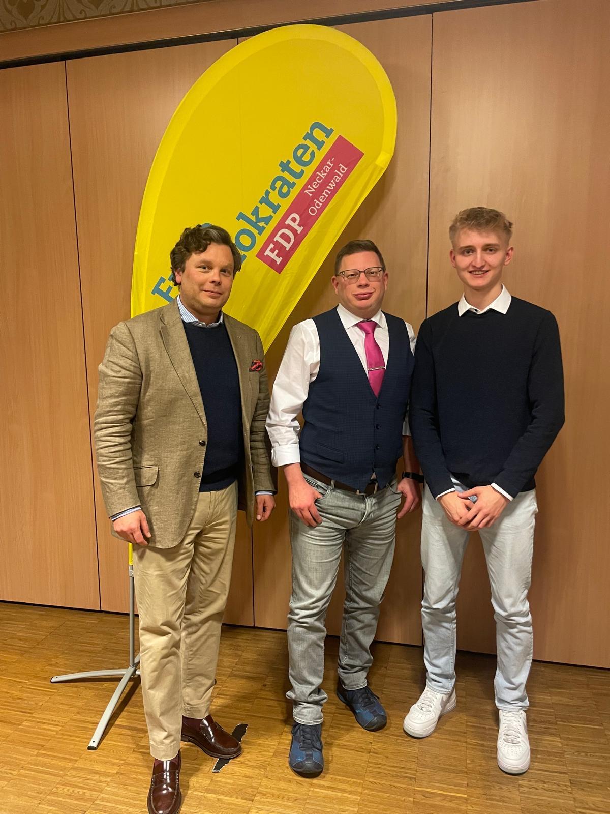 Benjamin Denzer, Christian Ritter und Maximilian Sigmund